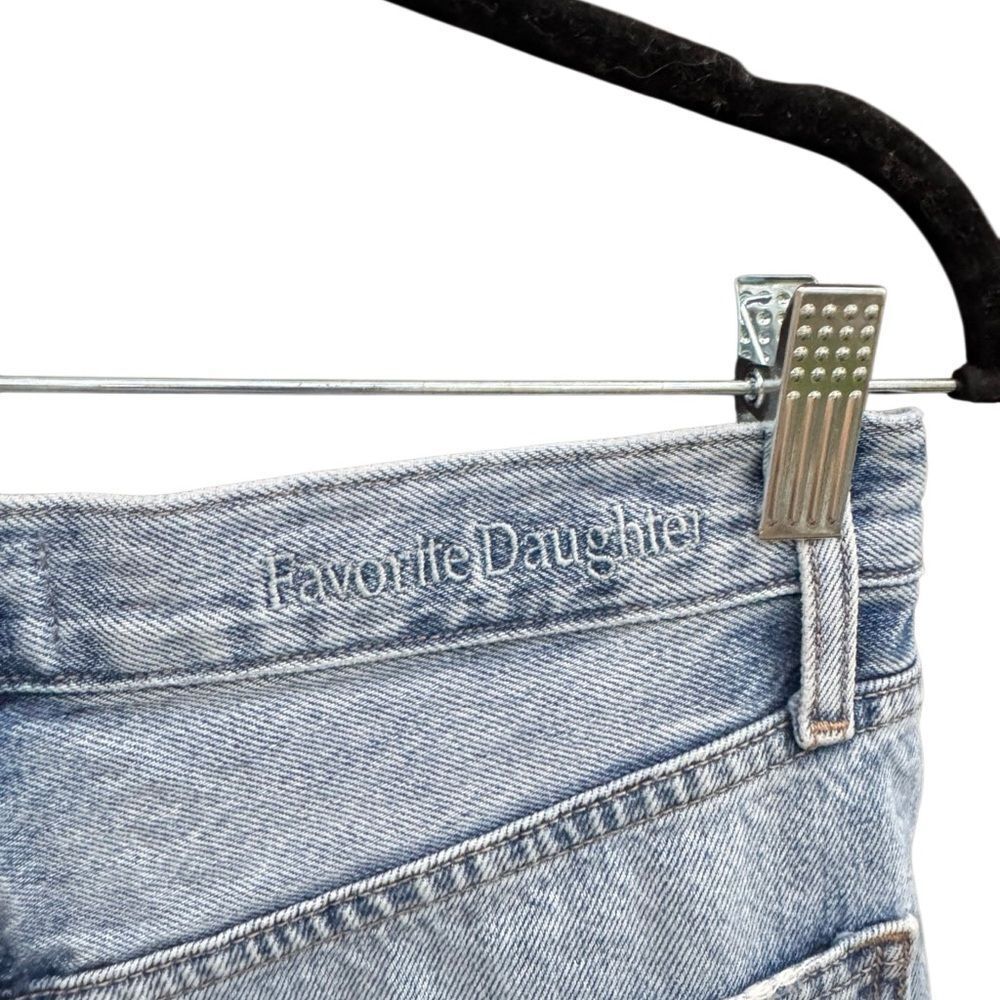 FAVORITE DAUGHTER The Masha Super High Rise Wide Leg Crop Jeans Size 27 -Stained - Picture 4 of 11